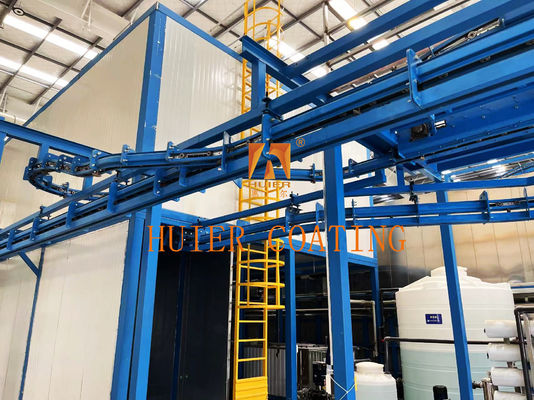 Hệ thống vận chuyển treo bằng thép treo trên trần được điều khiển bởi PLC với dây treo dây chuyền