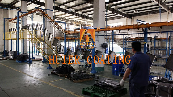 Hệ thống phủ bột tự động cho khung xe đạp nền sắt với màu sắc tùy chỉnh