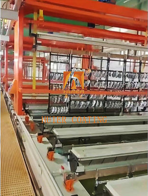 Đường dây sản xuất điện mạ được điều khiển bởi PLC với chế độ gián đoạn và các tính năng an toàn