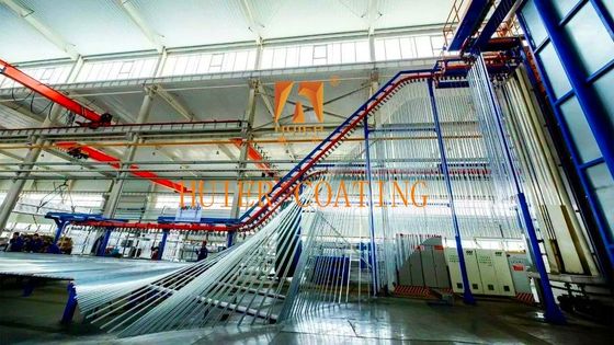 Cấu trúc mô-đun Thay đổi màu sắc nhanh Đường phủ bột tự động cho bề mặt hợp kim nhôm